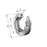 FAG Bearing - 53318 Double Row Angular Contact Ball Bearing 90mm Bore | 53318_FAG