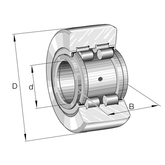 FAG Bearing - RNA22/8.2RS Needle Roller Bearing (Machined Ring) | RNA22/8.2RS_INA