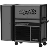 SP Tools Toolkit Metric/SAE With 42 Series R/C Hutch & Locker 12 Drawer Grey Carbon Foamed 278 Piece - SP59562X