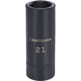 Action 21mm 1/2" Drive 6-point Metric Standard Magnetic Impact Socket
