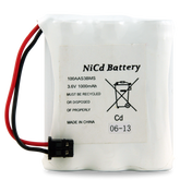 Powercell 3.6V 1000mAh NiCad Cordless Phone Battery | 100AAS3BMS