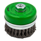 Josco - Brush Cup TK30 - 100 x 1R x M14 LL 0.50 Stainless 316 | 159NB3SS