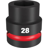 Milwaukee - SHOCKWAVE™ 1" Drive 28mm Standard 6 Point Impact Socket | 49666593