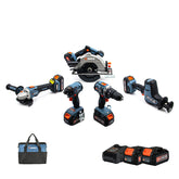 Senix - X2 18V 5 Piece Combo Kit S1 | S2K5B1-01