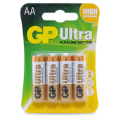 Powercell - GP Ultra Alkaline AA - Card of 4 | GP15AUC4