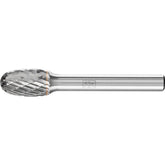 PFERD - Dia. 10 x 16mm Tungsten Carbide High-Performance Burr Tough Oval Tre Shank Dia. 6.35mm Impact-Resistant | 21722260