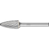 PFERD - Dia. 12 x 25mm Tungsten Carbide High-Performance Burr Tough Tree Shape with Radius End Rbf Shank Dia. 6.35mm Impact-Resistant | 21722276