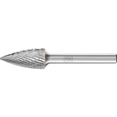 PFERD - Dia. 12 x 25mm Tungsten Carbide High-Performance Burr Tough Pointed Tree Spg Shank Dia. 6.35mm Impact-Resistant | 21722296