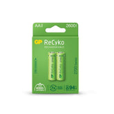 Powercell - GP Recyko 1.2v AA 2600mAh LSD - Card of 2 | 270AAHCB-C2