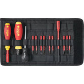 Wiha - 14 Piece Torque Screwdriver Set, 0.8 To 5.0Nm Torque Range, Inc. Folding Bag, VDE 1000V Insulated | WH-40674