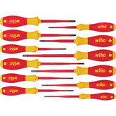 Wiha - 12 Piece Slimfix Screwdriver Set, Assorted, VDE 1000V Insulated | WH-41003