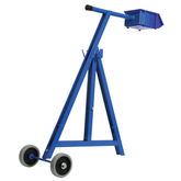 Dy-Mark - Steel Strap Dispenser - Blue with wheels | 3518CR2S