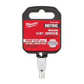 Milwaukee - 1/4" Drive Socket Metric Standard 4mm | 45344000