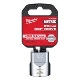 Milwaukee - 3/8" Drive Socket Metric Standard 20mm | 45348020