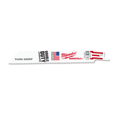 Milwaukee - Thin Kerf Metal SAWZALL™ Blade 150mm 10TPI Pkt 5 | 48005092