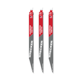 Milwaukee - The Wrecker™ with Carbide Teeth SAWZALL® Blade 300mm 3Pkt | 48005343
