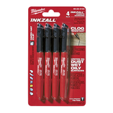 Milwaukee - INKZALL™ Fine Point Marker Black 4pk | 48223104