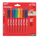 Milwaukee - INKZALL™ Fine Point Markers Multi 8pk | 48223107