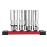 Milwaukee - 4pc 3/8'' Drive Spark Plug Socket Set on Rail | 48229195