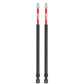 Milwaukee - SHOCKWAVE Power Bit Square Recess #2 150mm (6") 2PK | 48324905