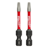 Milwaukee - SHOCKWAVE Power Bit Square Recess #1 50mm (2") 2pk | 48324971