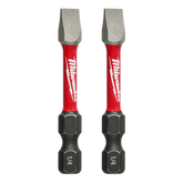 Milwaukee - SHOCKWAVE Power Bit Slotted 1/4" 50mm (2") 2PK | 48325018