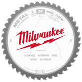 Milwaukee - 203mm (8") 42T Metal Med-Thick & Stainless Circular Saw Blade with Cermet Carbide Teeth (Suits M18FMCS66-0) | 48404515