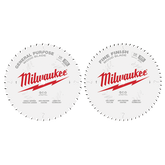 Milwaukee - 10" 254mm 40T + 60T Two Pack Blades | 48408036