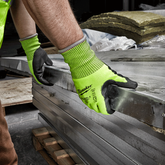 Milwaukee - Cut 4(D) High Vis PU Gloves - L | 48738942