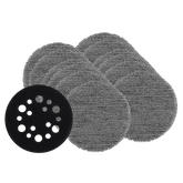 Milwaukee - 75mm (3") 80 Grit POWERGRID HandL Mesh Sanding Discs 12PK + Pad Saver (Fits M12FSDR75) | 48806080
