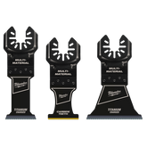 Milwaukee - Open-Lok 3PC Multi-Material Multi Tool Blade Variety Pack | 49109005