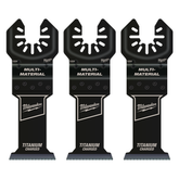 Milwaukee - 35mm (1 3/8") Titanium Enhanced Bi-Metal Multi-Material Blades 3Pk, Open-Lok™ | 49251233