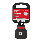 Milwaukee - SHOCKWAVE™ 3/8" Drive 22mm Standard 6 Point Impact Socket | 49666145