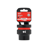 Milwaukee - SHOCKWAVE™ 1" Drive 24mm Standard 6 Point Impact Socket | 49666590