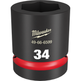 Milwaukee - SHOCKWAVE 1" Drive 34mm Standard 6 Point Impact Socket | 49666599