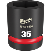 Milwaukee - SHOCKWAVE 1" Drive 35mm Standard 6 Point Impact Socket | 49666600