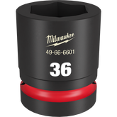 Milwaukee - SHOCKWAVE 1" Drive 36mm Standard 6 Point Impact Socket | 49666601