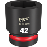 Milwaukee - SHOCKWAVE 1" Drive 42mm Standard 6 Point Impact Socket | 49666605