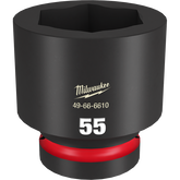 Milwaukee - SHOCKWAVE 1" Drive 55mm Standard 6 Point Impact Socket | 49666610