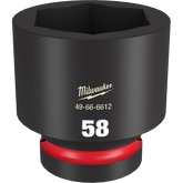 Milwaukee - SHOCKWAVE 1" Drive 58mm Standard 6 Point Impact Socket | 49666612