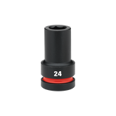 Milwaukee - SHOCKWAVE 1" Drive 24mm Deep 6 Point Impact Socket | 49666619