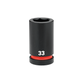 Milwaukee - SHOCKWAVE 1" Drive 33mm Deep 6 Point Impact Socket | 49666627