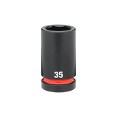 Milwaukee - SHOCKWAVE 1" Drive 35mm Deep 6 Point Impact Socket | 49666629