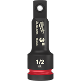 Milwaukee - SHOCKWAVE 1/2" Drive 76mm (3") Impact Socket Extension | 49666706