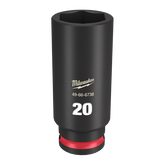 Milwaukee - SHOCKWAVE 3/8" Drive 20mm Deep 6 Point Impact Socket | 49666738