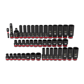 Milwaukee - SHOCKWAVE 3/8" Drive 43PC SAE & Metric Deep 6 Point Impact Socket Set | 49667009