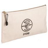 ZIPPER BAG CANVAS NATURAL | A-5139