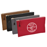 Klein Tools - 4pk Zipper Bag Red Blk Brown Grey 5140S | A-5141