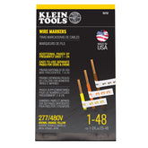 Klein Tools - Wire Marker Book, 277/480V 3 Phase 1-48 | A-56252