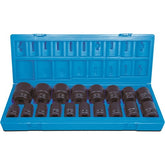 Action - 18 Pieces 3/4 Drive 6-Point Metric Standard Socket Set | 601401801